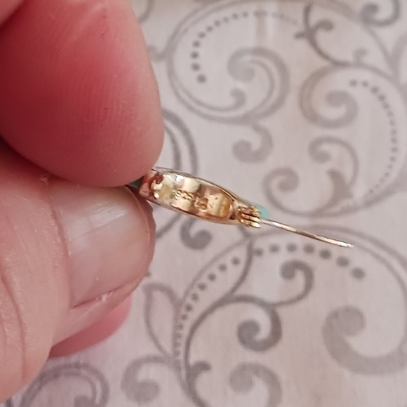 Turquoise 925 Silver Earrings - Picture 3 of 6